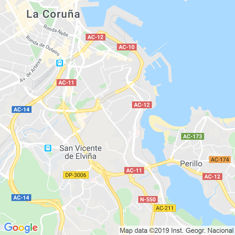 Código Postal calle Montes, camino en A Coruña