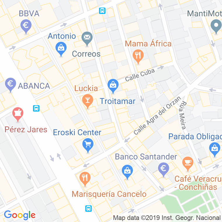 Código Postal calle Entrepeñas en A Coruña