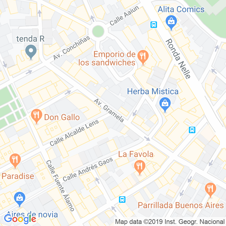 Código Postal calle Gramela, avenida en A Coruña