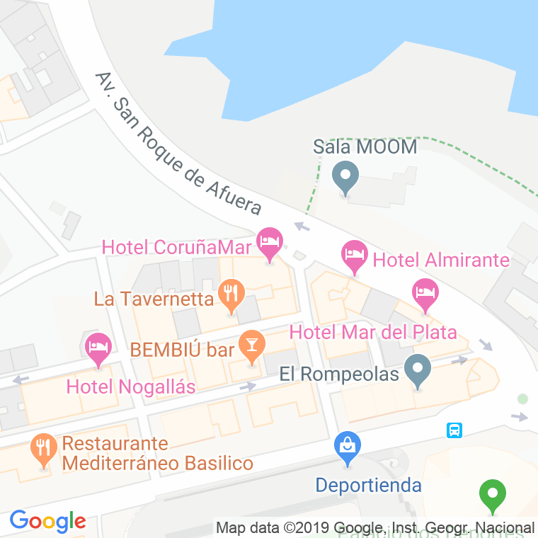Código Postal calle Hostal en A Coruña