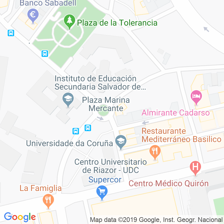 Código Postal calle Marina Mercante, praza en A Coruña
