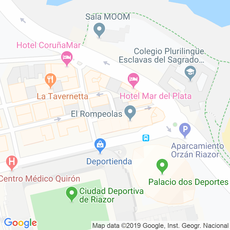 Código Postal calle Reverendo Jose Alvarez Cabezas en A Coruña