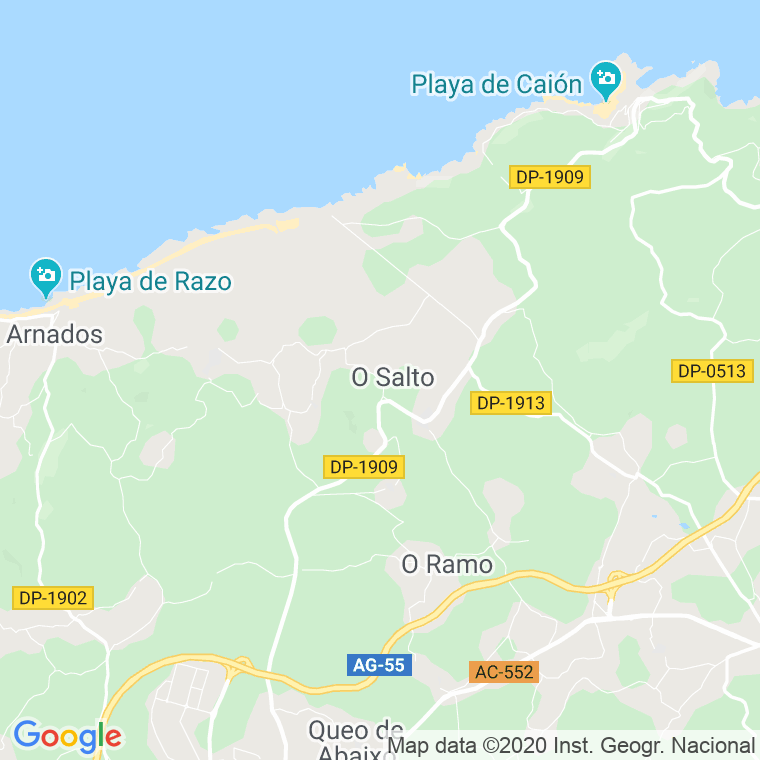 Código Postal de Vispilleira en Coruña