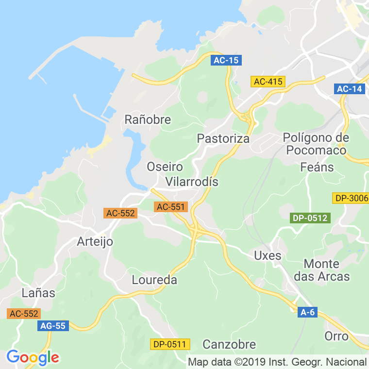 Código Postal de Baños en Coruña
