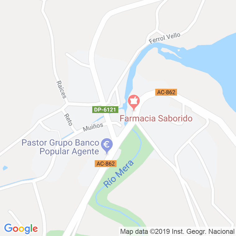 Código Postal de Castro (Ponte De Mera) en Coruña