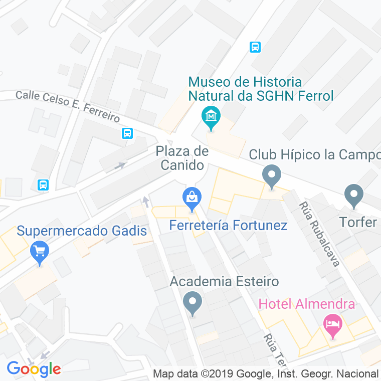 Código Postal calle Entremuros (Canido) en Ferrol