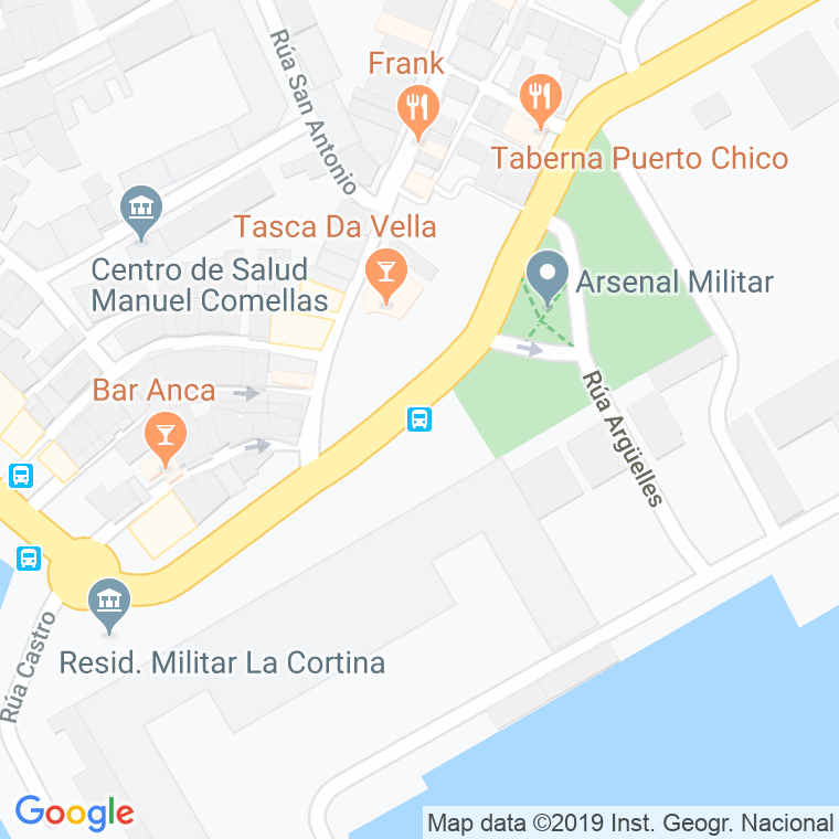 Código Postal calle Vella, praza en Ferrol