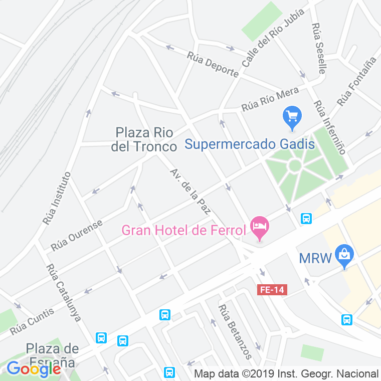 Código Postal calle Paz (Ferrol), avenida en Ferrol