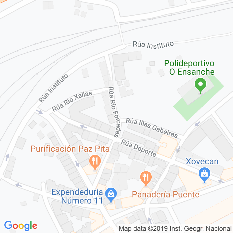 Código Postal calle Rio Forcadas en Ferrol