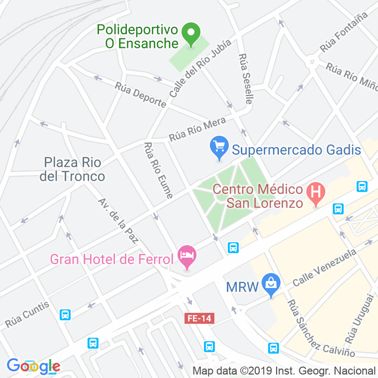 Código Postal calle Vivero, avenida en Ferrol