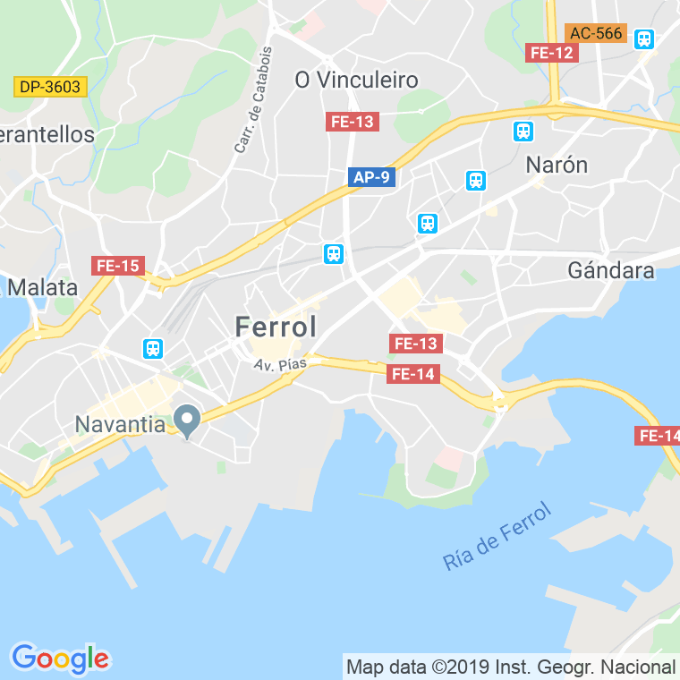 Código Postal calle Toxo, Do, camiño en Ferrol
