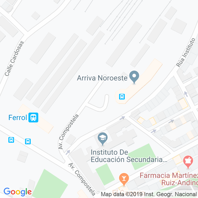 Código Postal calle Estacion De Autobuses en Ferrol