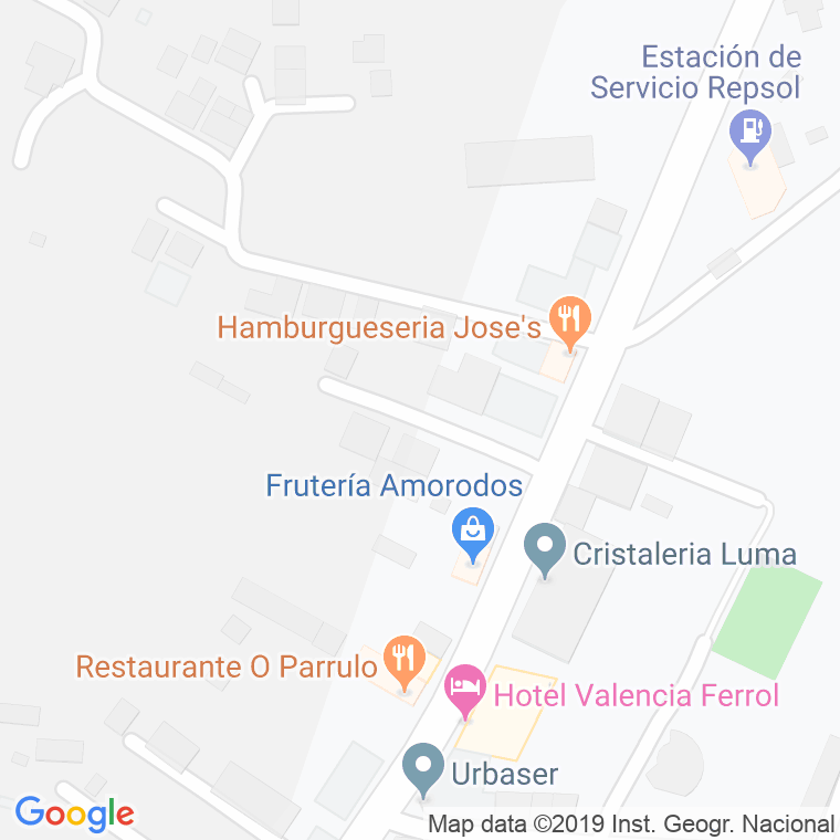Código Postal calle Felipe Dopico Bouzamayor en Ferrol