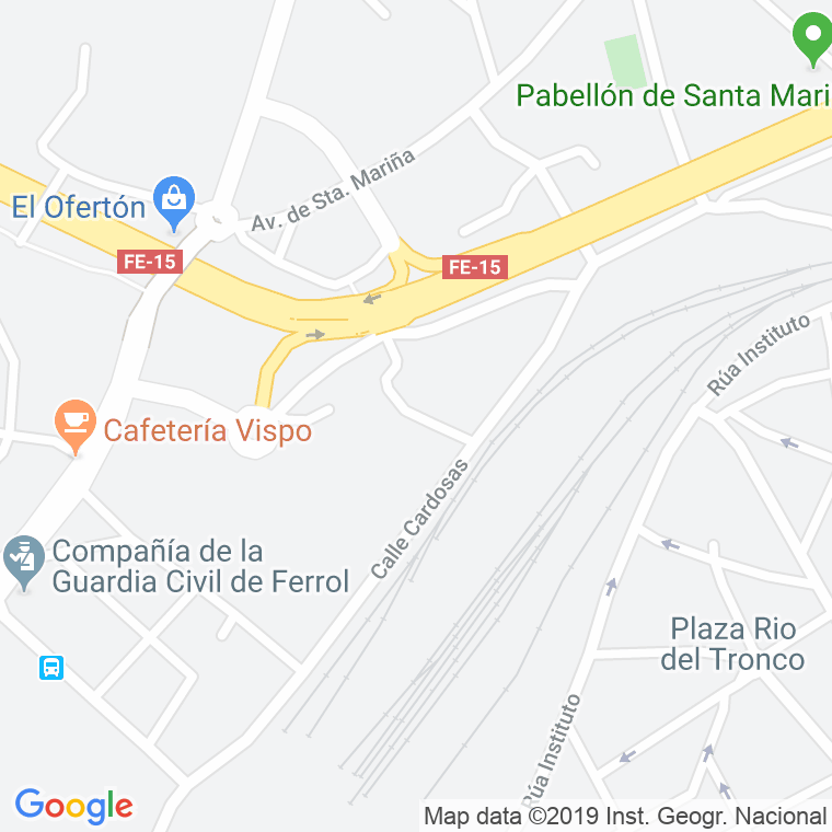 Código Postal calle Montiño, lugar en Ferrol