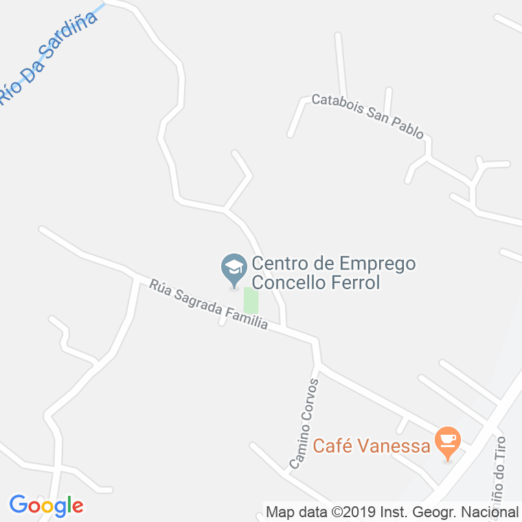 Código Postal calle Sagrada Familia en Ferrol
