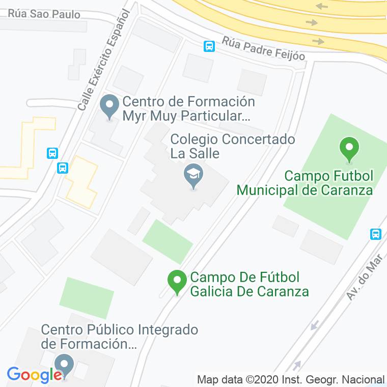 Código Postal calle Colegio Lasalle en Ferrol