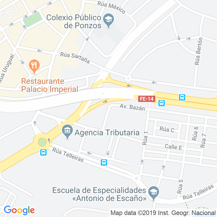 Código Postal calle Mourel en Ferrol
