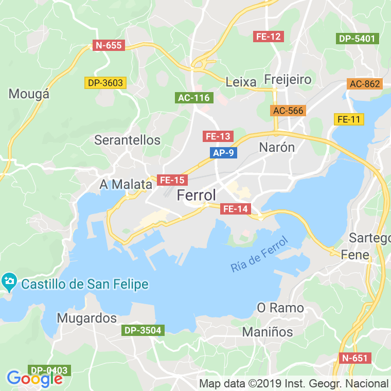 Código Postal calle Codigo Postal Para Apartados Particulares Y Lista en Ferrol