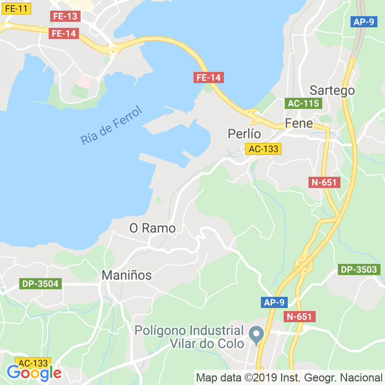 Código Postal de Penedo De Arriba en Coruña