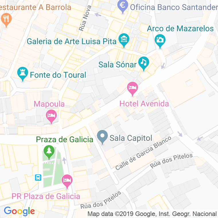 Código Postal calle Fonte De Santo Antonio, Da en Santiago de Compostela