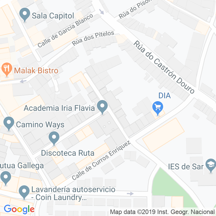Código Postal calle Neira De Mosquera en Santiago de Compostela