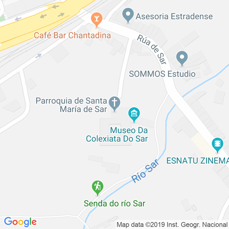 Código Postal calle Sar, rua en Santiago de Compostela