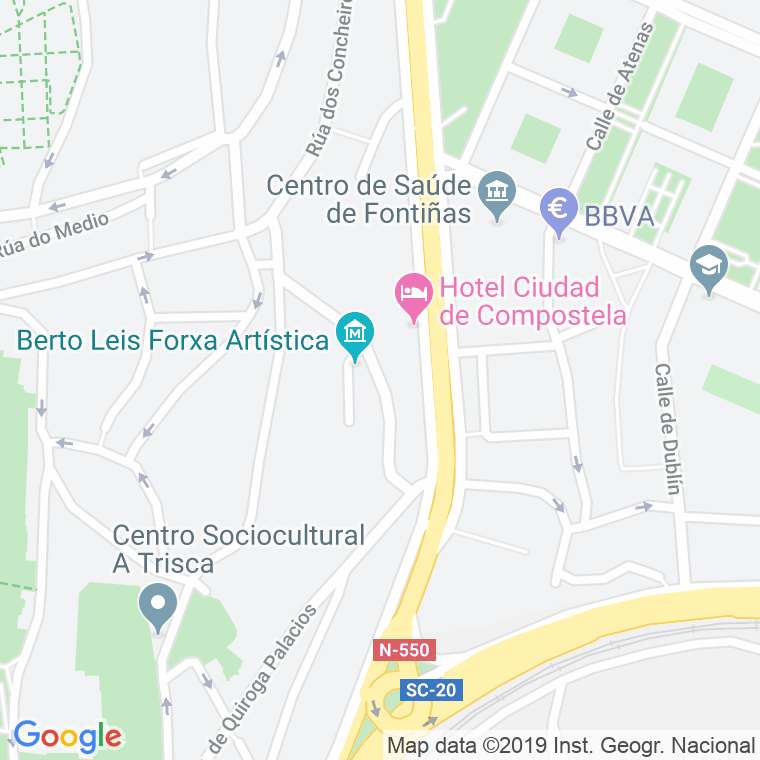 Código Postal calle Costa Do Veedor en Santiago de Compostela