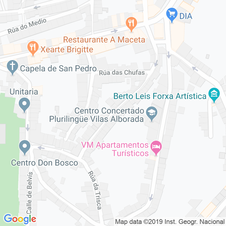 Código Postal calle Lagartos en Santiago de Compostela