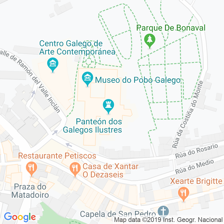 Código Postal calle San Domingos De Bonaval, De, horta en Santiago de Compostela