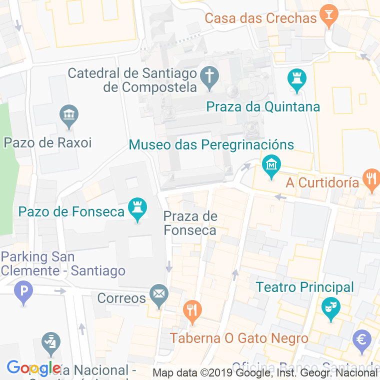 Código Postal calle Fonseca, De   (Impares Del 1 Al Final)  (Pares Del 2 Al Final) en Santiago de Compostela