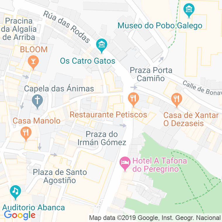 Código Postal calle Oliveira, ruela en Santiago de Compostela