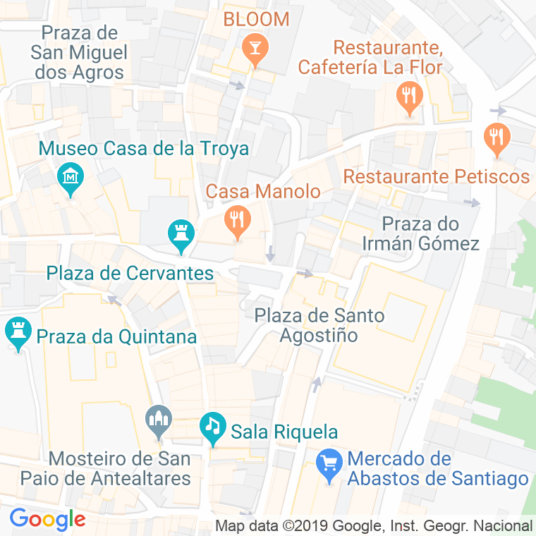Código Postal calle San Bieito, Canton De en Santiago de Compostela