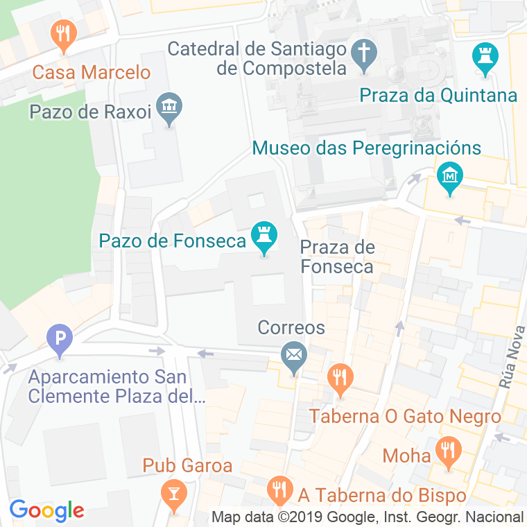 Código Postal calle Fonseca, prazuela en Santiago de Compostela
