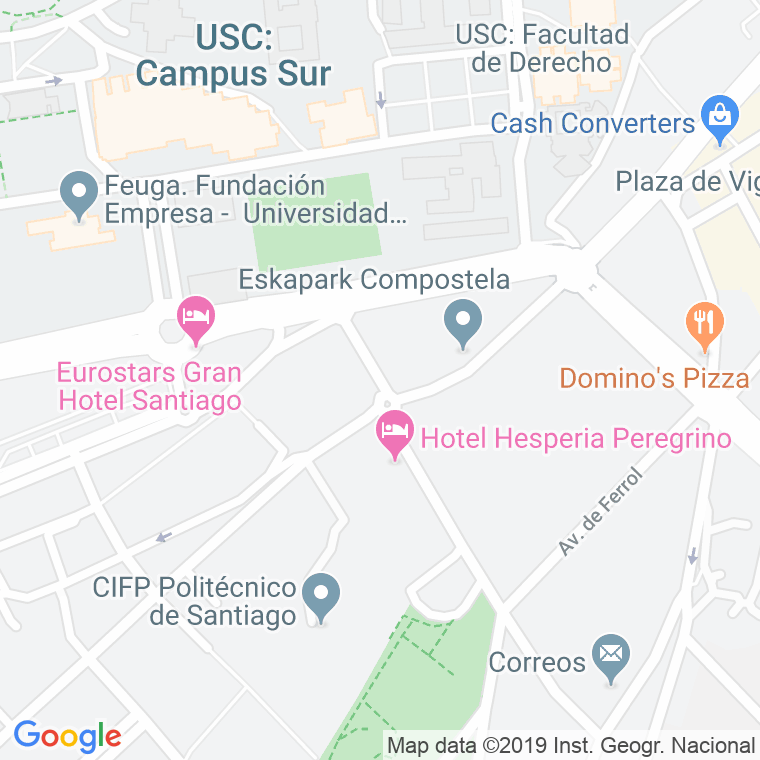 Código Postal calle Anxel Baltar en Santiago de Compostela