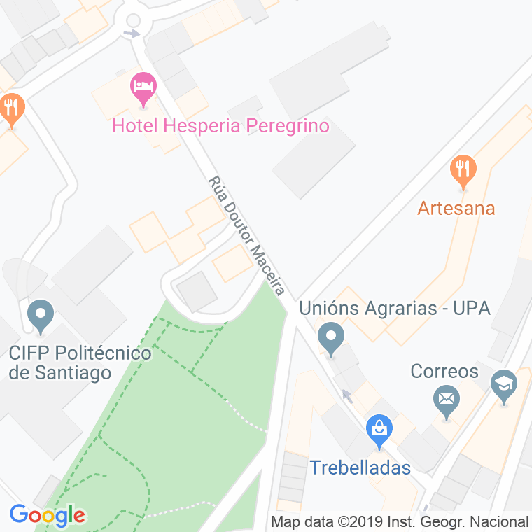 Código Postal calle Doutor Maceira en Santiago de Compostela