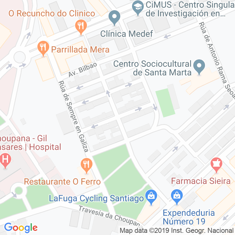 Código Postal calle Pico Sacro en Santiago de Compostela