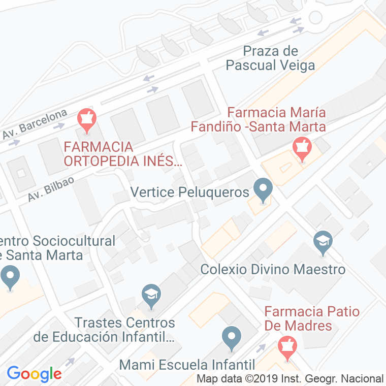 Código Postal calle Santa Marta De Abaixo en Santiago de Compostela
