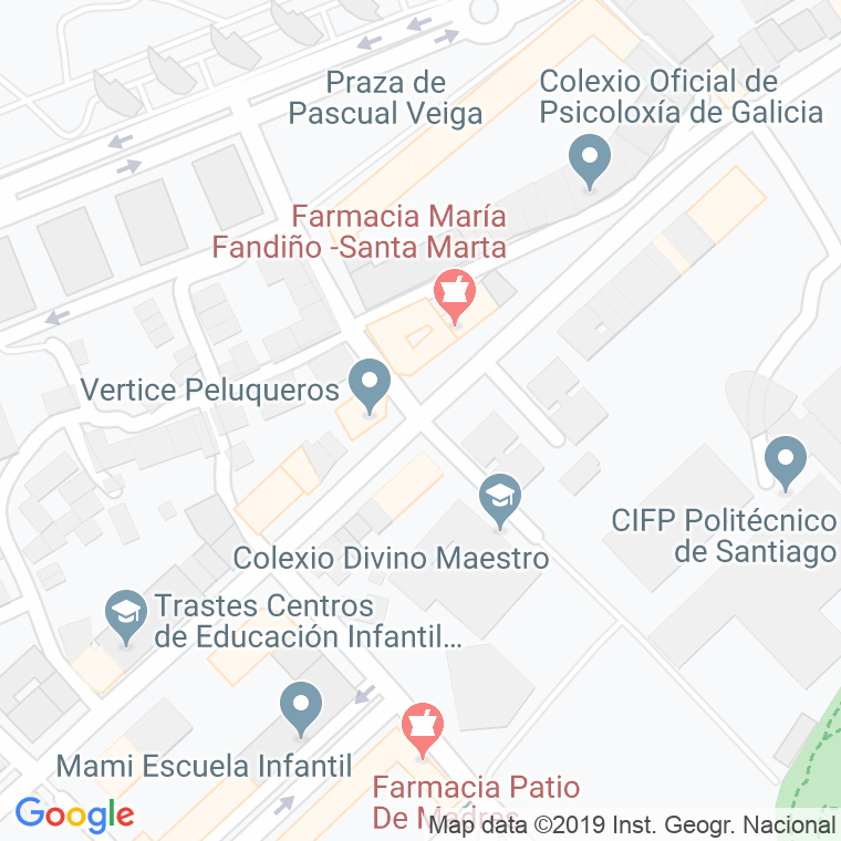 Código Postal calle Santa Marta De Arriba en Santiago de Compostela