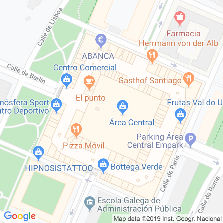 Código Postal calle Paris en Santiago de Compostela