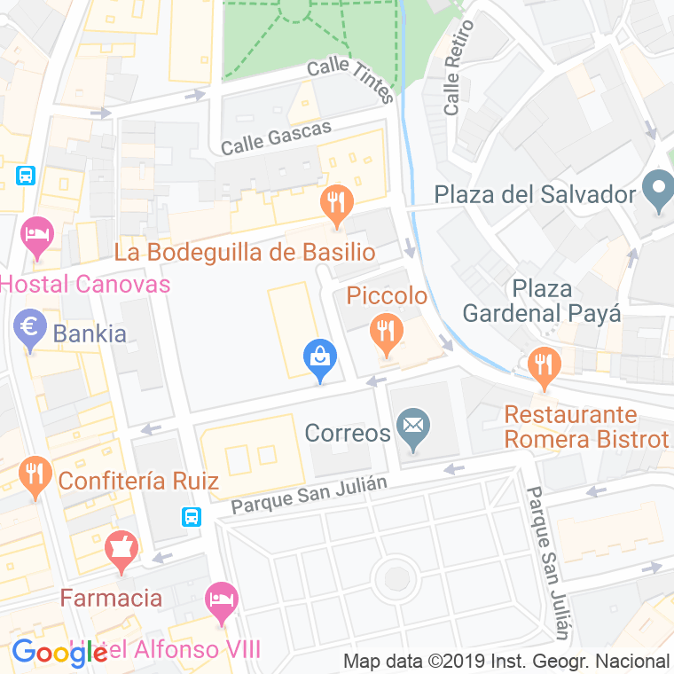 Código Postal calle Corralejo en Cuenca