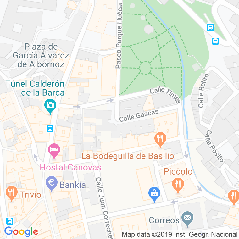 Código Postal calle Gascas en Cuenca