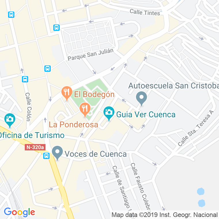 Código Postal calle Lusones, bloques en Cuenca