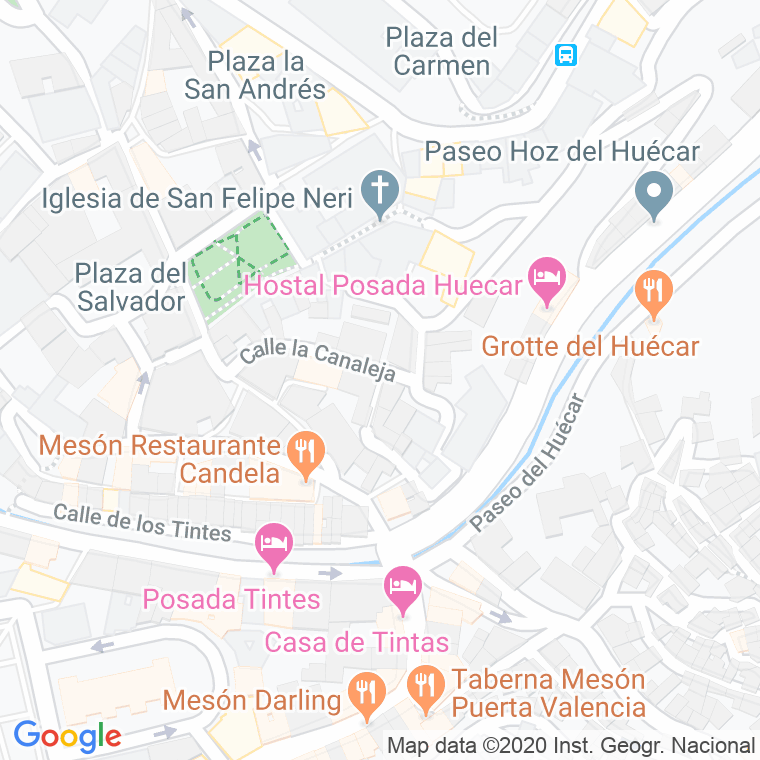Código Postal calle Moratin en Cuenca
