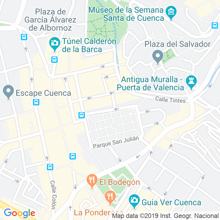Código Postal calle Parque De San Julian en Cuenca