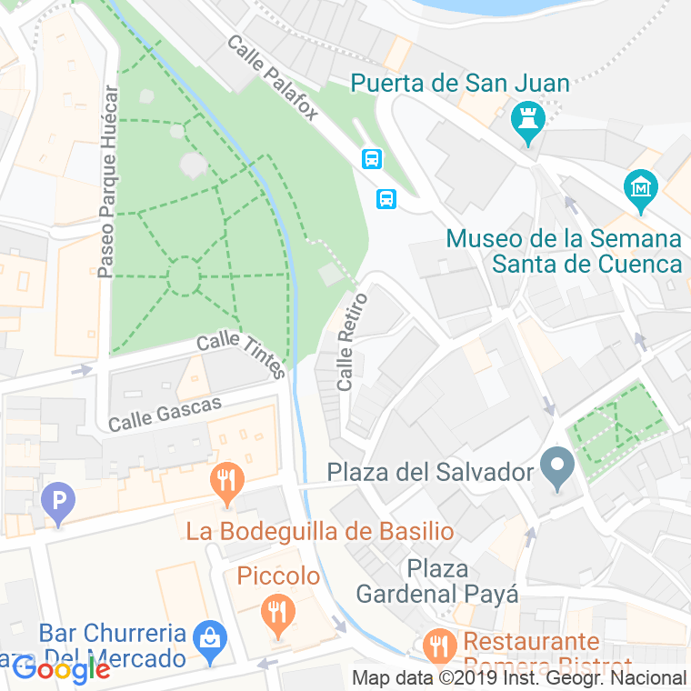 Código Postal calle Retiro en Cuenca
