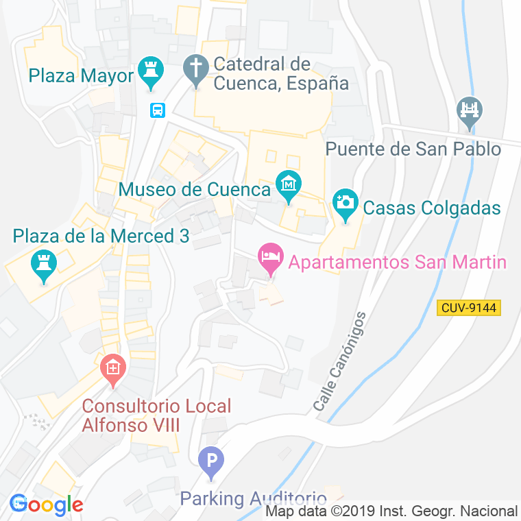 Código Postal calle San Martin en Cuenca
