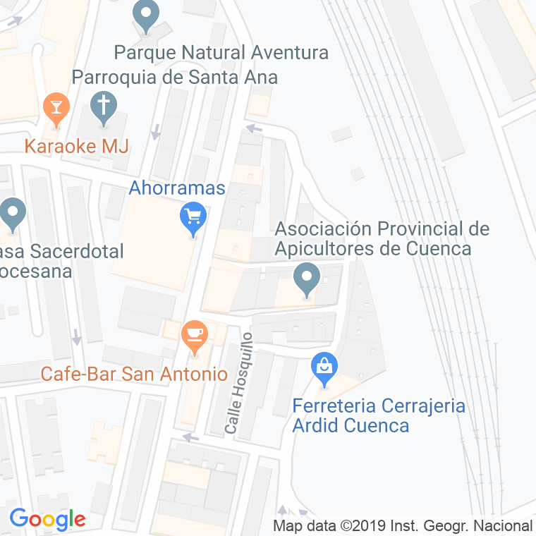 Código Postal calle Jacinto Benavente en Cuenca