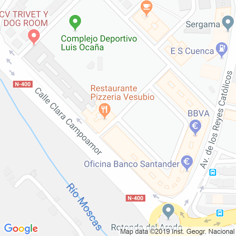 Código Postal calle Mercedes Escribano en Cuenca