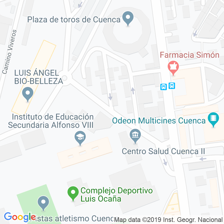 Código Postal calle Radio Nacional De España en Cuenca