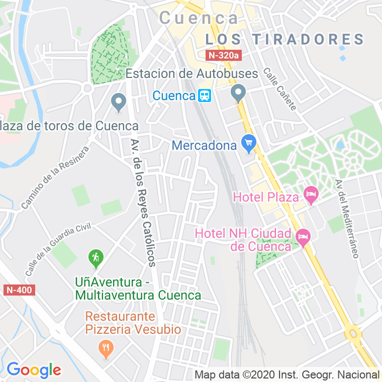 Código Postal calle San Antonio, travesia en Cuenca